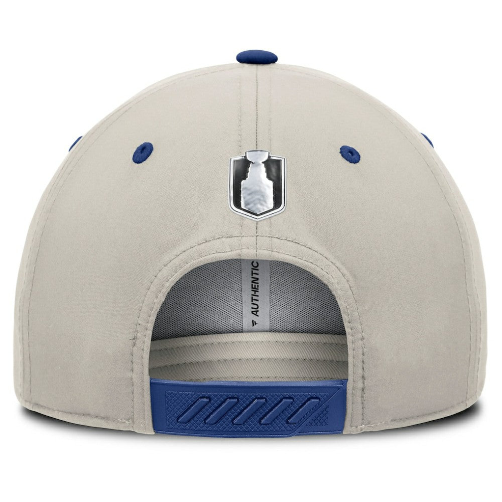 Toronto Maple Leafs Fanatics 2025 Stanley Cup Playoffs Locker Room Trucker Adjustable Hat Outlet