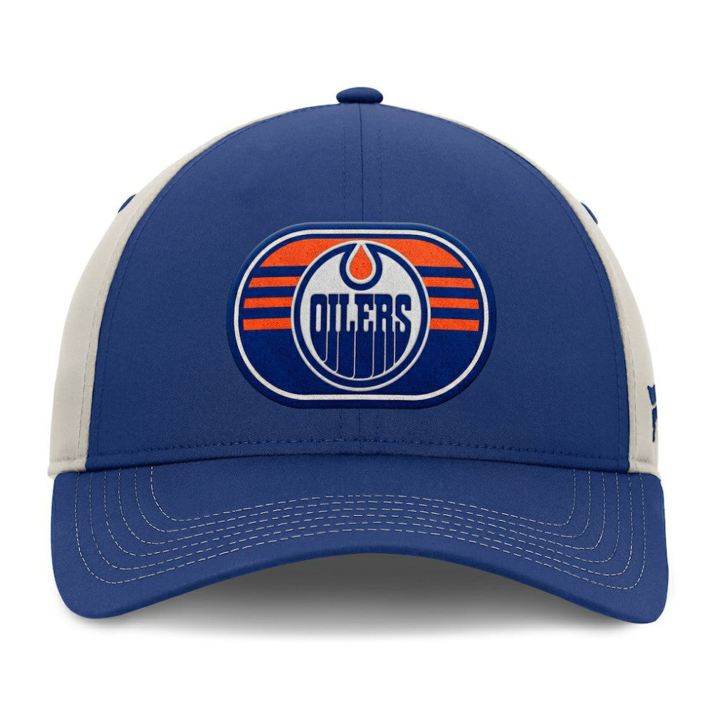 Edmonton Oilers Fanatics 2025 Stanley Cup Playoffs Locker Room Trucker Adjustable Hat On Sale