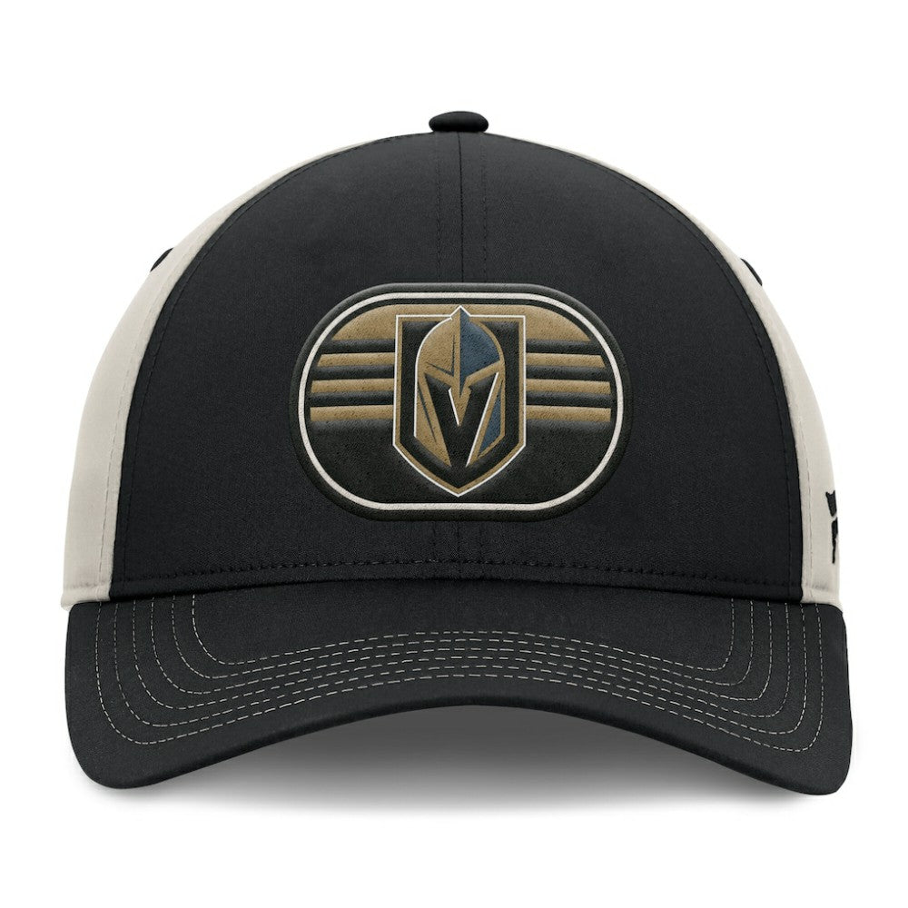Vegas Golden Knights Fanatics 2025 Stanley Cup Playoffs Locker Room Trucker Adjustable Hat For Sale