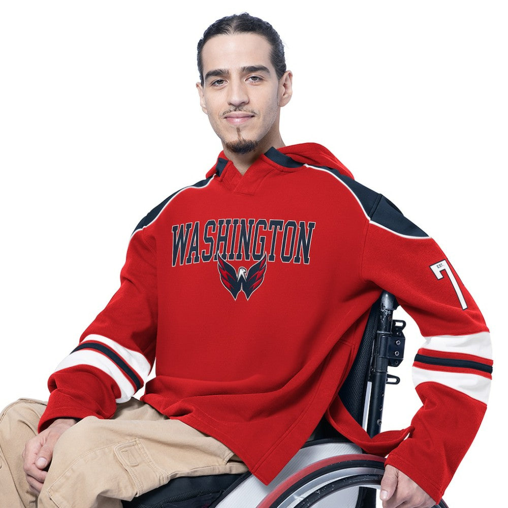 Washington Capitals G-III Sports by Carl Banks Adaptive Wear Lord Stanley Hooded Long Sleeve Sweatshirt Discount