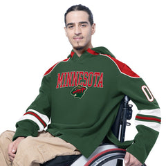 Minnesota Wild G-III Sports by Carl Banks Adaptive Wear Lord Stanley Hooded Long Sleeve Sweatshirt Online