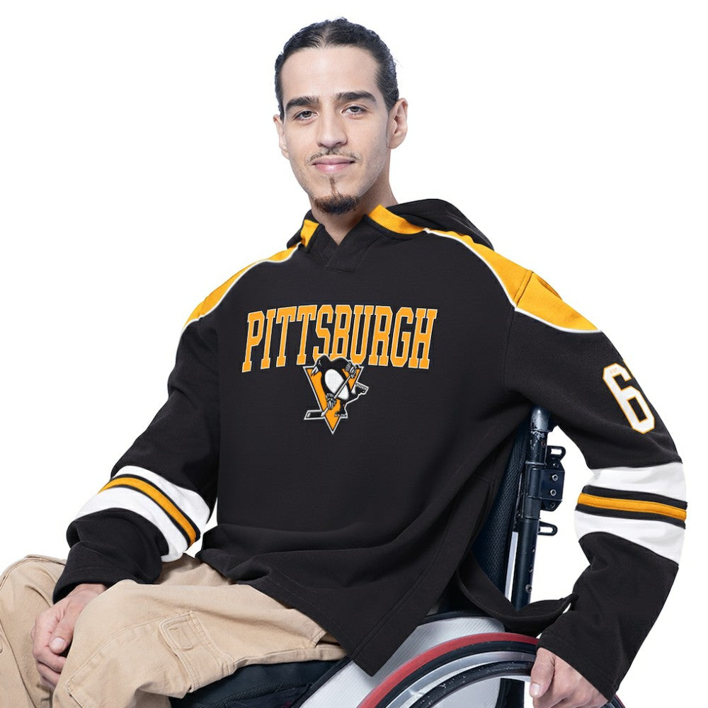 Pittsburgh Penguins G-III Sports by Carl Banks Adaptive Wear Lord Stanley Hooded Long Sleeve Sweatshirt Outlet