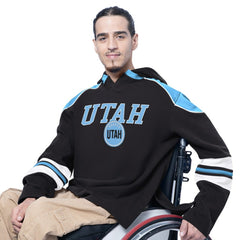 Utah Mammoth G-III Sports by Carl Banks Adaptive Wear Lord Stanley Hooded Long Sleeve Sweatshirt Outlet