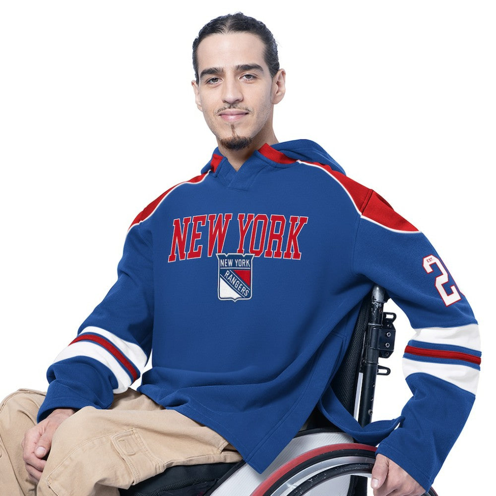 New York Rangers G-III Sports by Carl Banks Adaptive Wear Lord Stanley Hooded Long Sleeve Sweatshirt For Sale