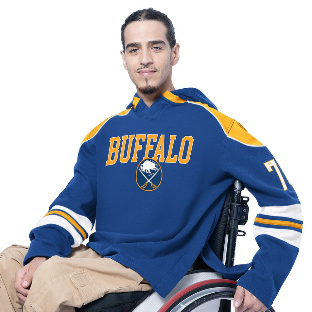 Buffalo Sabres G-III Sports by Carl Banks Adaptive Wear Lord Stanley Hooded Long Sleeve Sweatshirt Discount