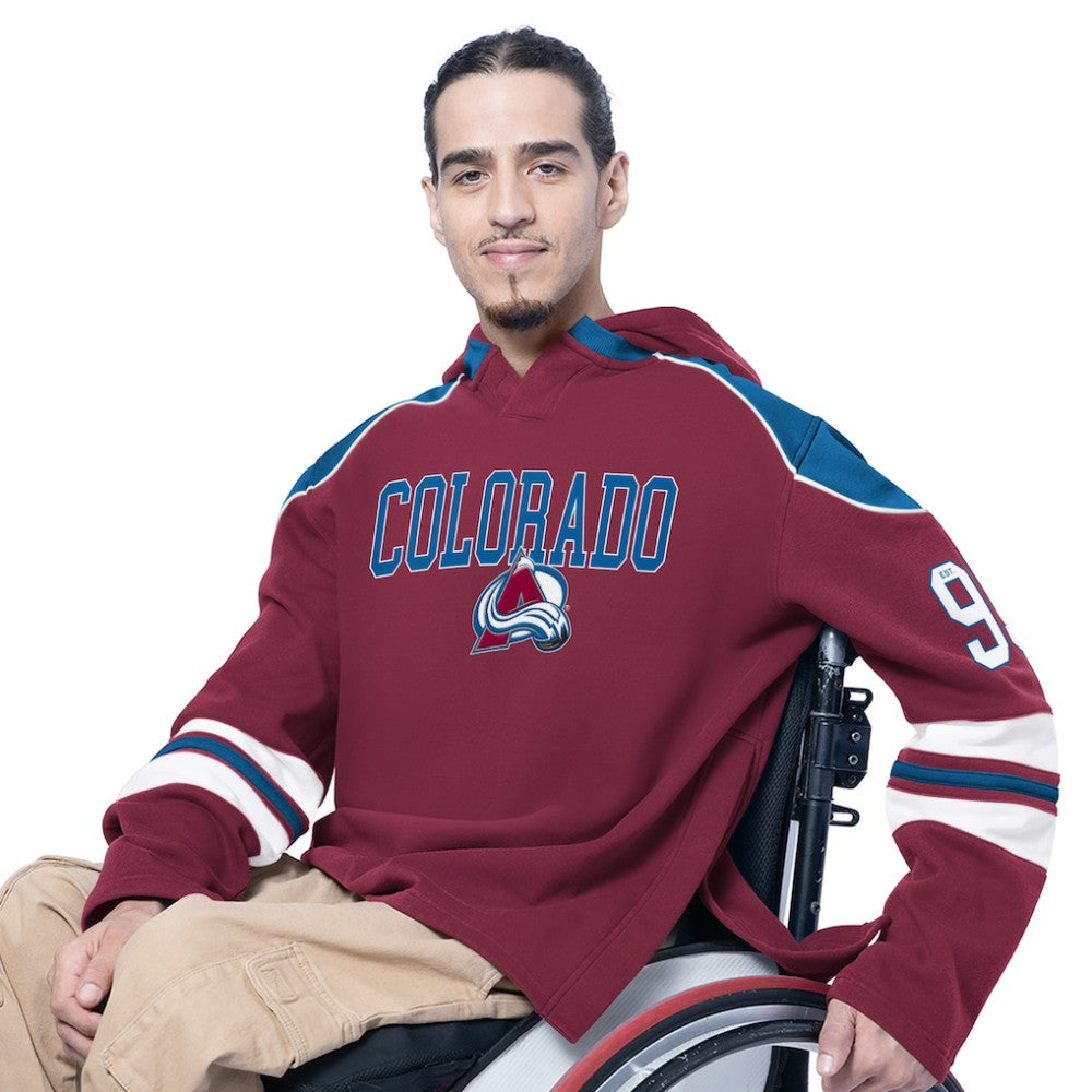 Colorado Avalanche G-III Sports by Carl Banks Adaptive Wear Lord Stanley Hooded Long Sleeve Sweatshirt Outlet