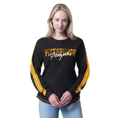 Pittsburgh Penguins G-III 4Her by Carl Banks Women's Advantage Thermal Long-Sleeve Tri-Blend T-Shirt Discount