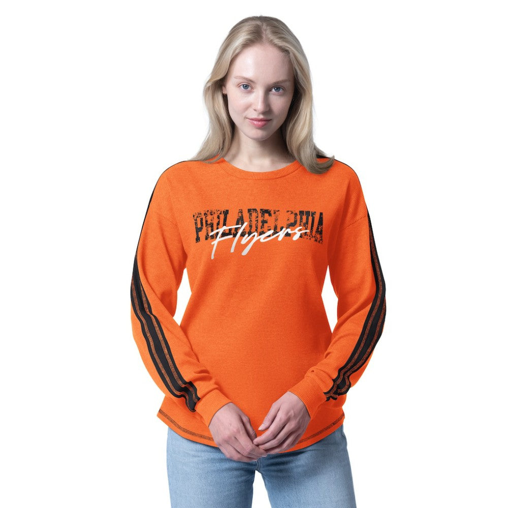 Philadelphia Flyers G-III 4Her by Carl Banks Women's Advantage Thermal Long-Sleeve Tri-Blend T-Shirt Online