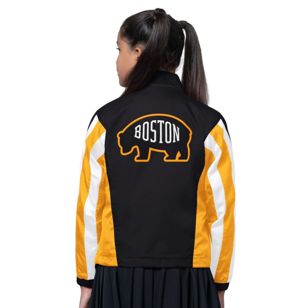 Boston Bruins Starter Girls Key Player Half Zip Jacket For Sale