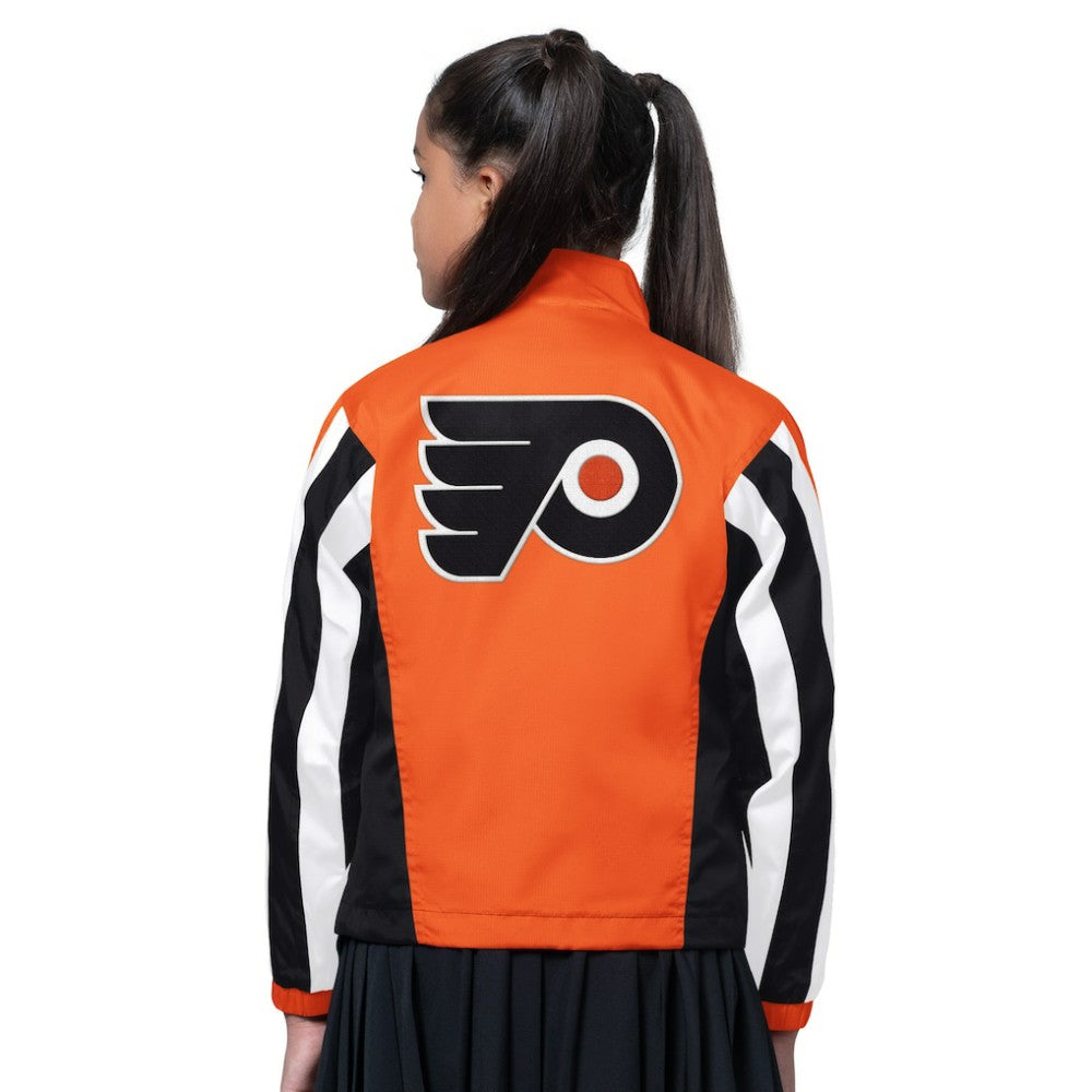 Philadelphia Flyers Starter Girls Key Player Half Zip Jacket Outlet