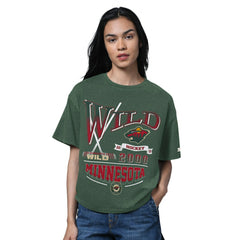 Minnesota Wild Starter Women's Oversized Hall of Fame T-Shirt For Sale