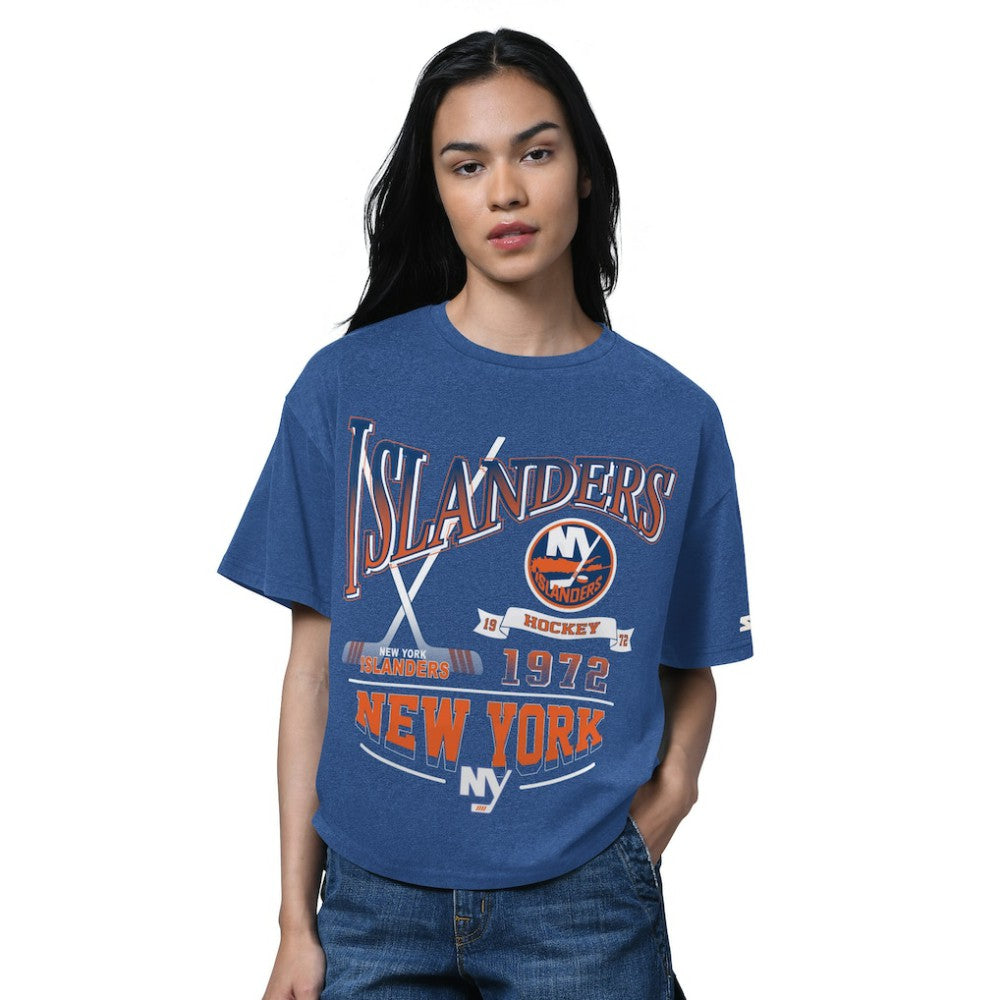 New York Islanders Starter Women's Oversized Hall of Fame T-Shirt Sale