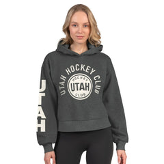 Utah Mammoth Starter Women's Star Player Cropped Fleece Hoodie For Sale