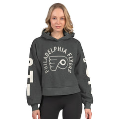 Philadelphia Flyers Starter Women's Star Player Cropped Fleece Hoodie Discount