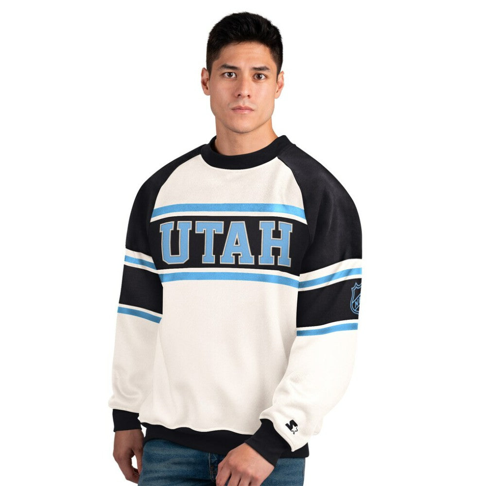 Utah Mammoth Starter Male Adult Defense Fleece Crewneck Sweatshirt For Sale