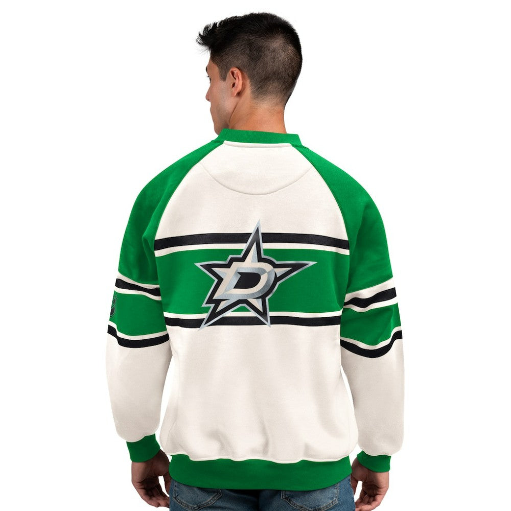 Dallas Stars Starter Male Adult Defense Fleece Crewneck Sweatshirt For Sale