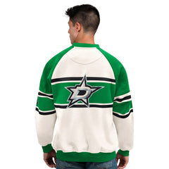 Dallas Stars Starter Male Adult Defense Fleece Crewneck Sweatshirt For Sale