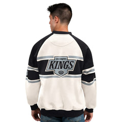 Los Angeles Kings Starter Male Adult Defense Fleece Crewneck Sweatshirt Outlet