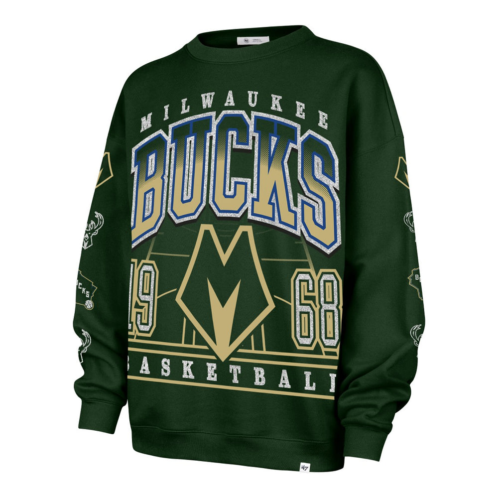 Milwaukee Bucks '47 Women's 2025/26 City Edition Go Big Oversized Sweatshirt New