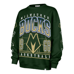 Milwaukee Bucks '47 Women's 2025/26 City Edition Go Big Oversized Sweatshirt New