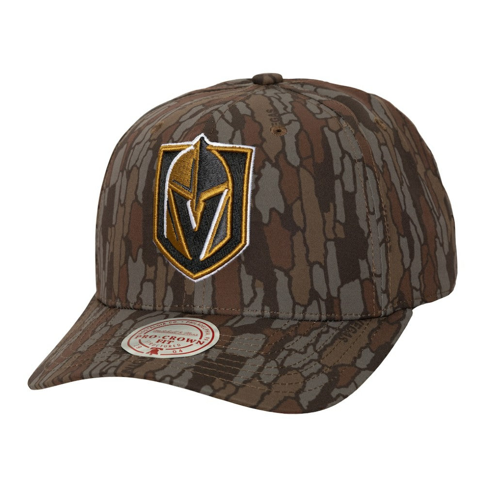 Vegas Golden Knights Mitchell & Ness Hidden Camo Pro Crown Adjustable Hat On Sale
