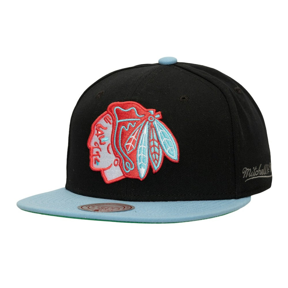 Chicago Blackhawks Mitchell & Ness Core Team Special Snapback Hat Online