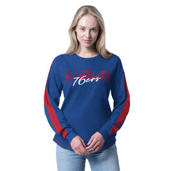 Philadelphia 76ers G-III 4Her by Carl Banks Women's Advantage Tri-Blend Long Sleeve T-Shirt On Sale