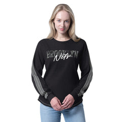 Brooklyn Nets G-III 4Her by Carl Banks Women's Advantage Tri-Blend Long Sleeve T-Shirt Online