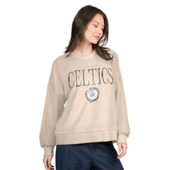 Boston Celtics G-III 4Her by Carl Banks Women's Oversized Vet II Sweatshirt New