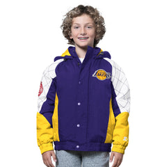 Los Angeles Lakers Starter Youth All Time Pro Jr. Full-Zip Hoodie Jacket On Sale