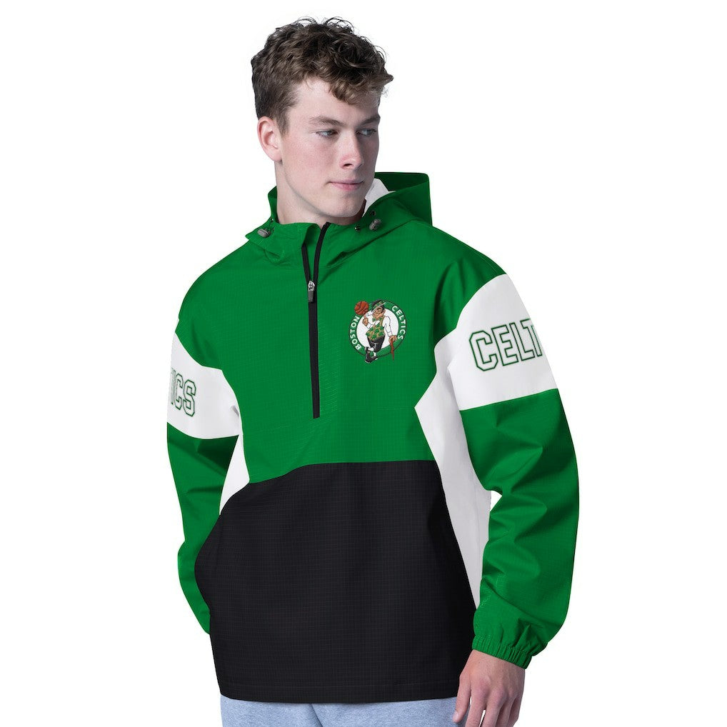 Boston Celtics G-III Sports by Carl Banks Tailgate Half-Zip Hoodie Discount