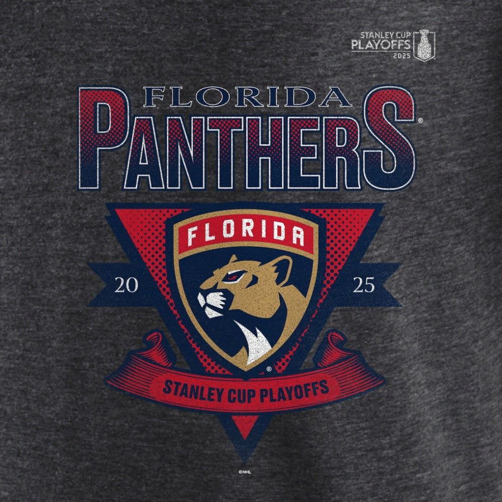 Florida Panthers Fanatics 2025 Stanley Cup Playoffs Crossbar Tri-Blend T-Shirt Online