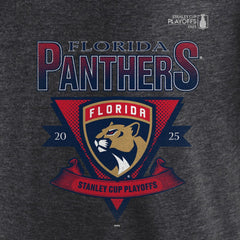 Florida Panthers Fanatics 2025 Stanley Cup Playoffs Crossbar Tri-Blend T-Shirt Online
