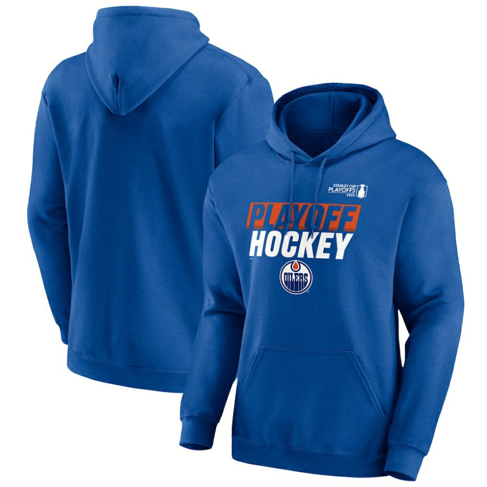 Edmonton Oilers Fanatics 2025 Stanley Cup Playoffs Breakout Fleece Pullover Hoodie Discount