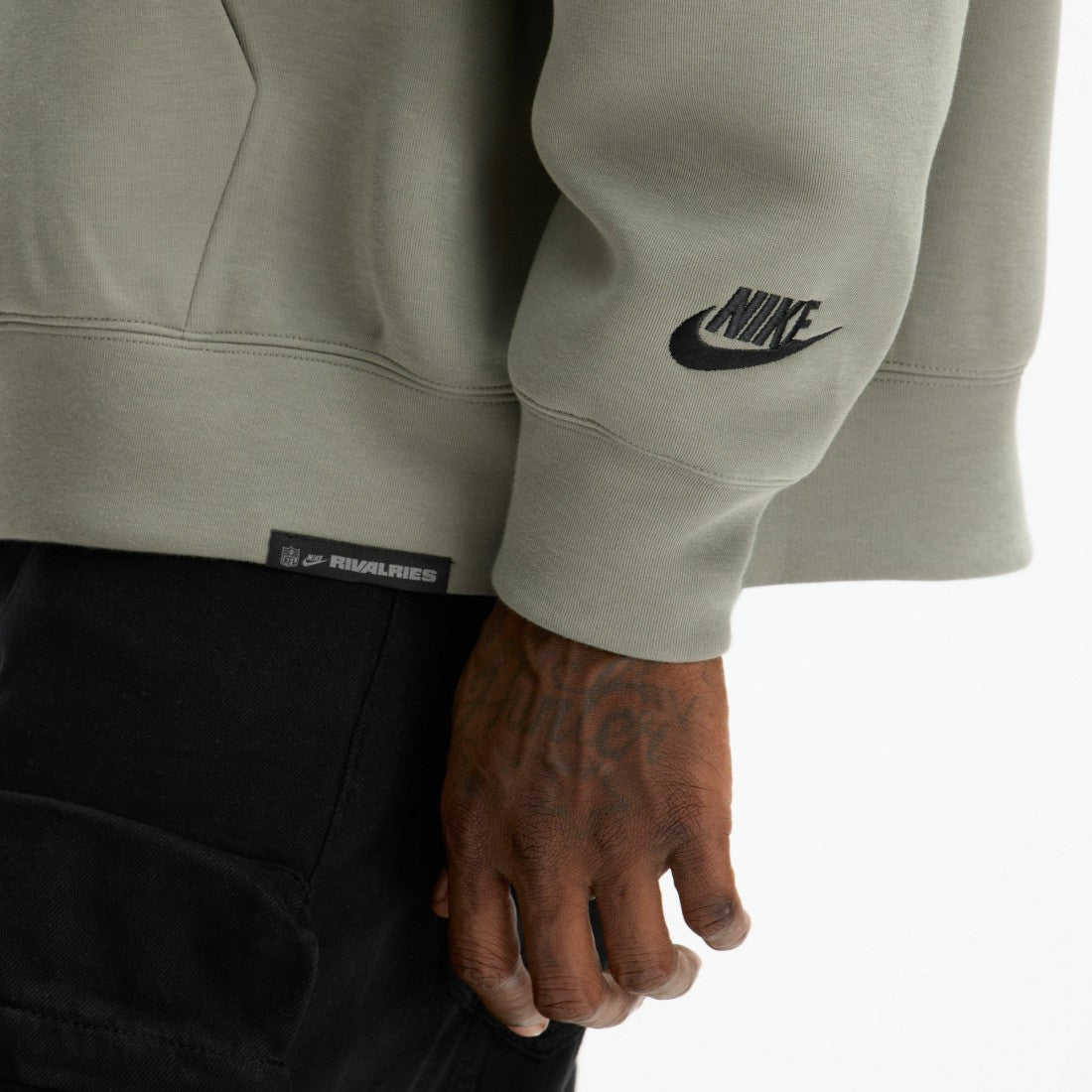 New York Jets Nike 2025 Rivalries Collection Oversized Tech Fleece Hoodie
