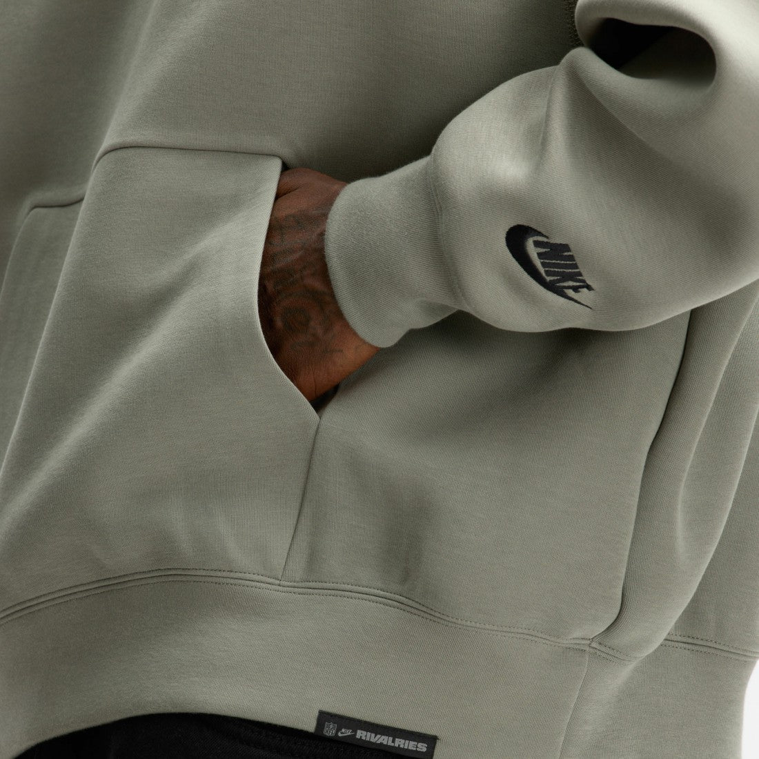 New York Jets Nike 2025 Rivalries Collection Oversized Tech Fleece Hoodie