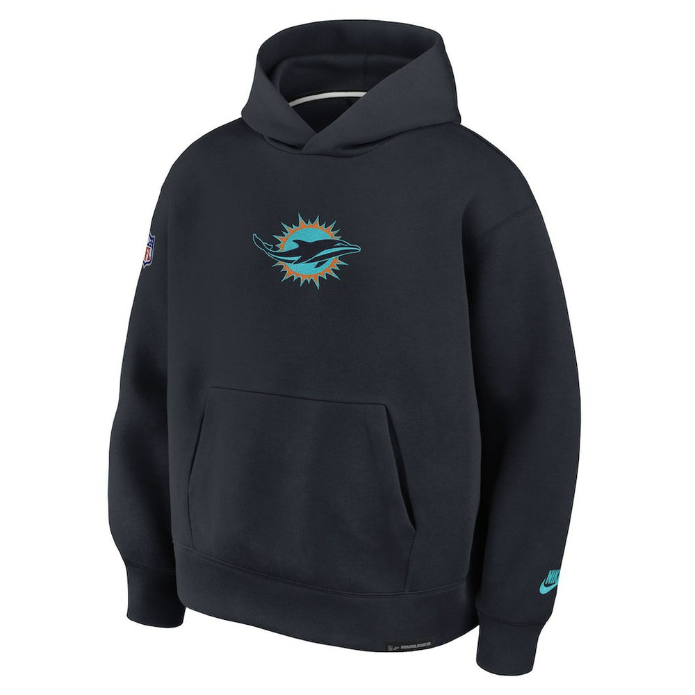 Miami Dolphins Nike 2025 Rivalries Collection Oversized Tech Fleece Hoodie
