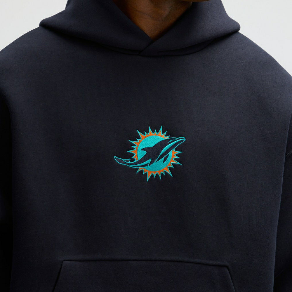 Miami Dolphins Nike 2025 Rivalries Collection Oversized Tech Fleece Hoodie