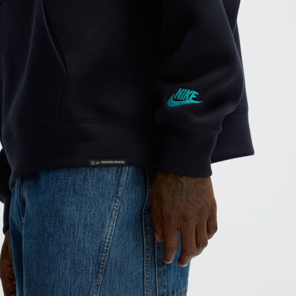 Miami Dolphins Nike 2025 Rivalries Collection Oversized Tech Fleece Hoodie