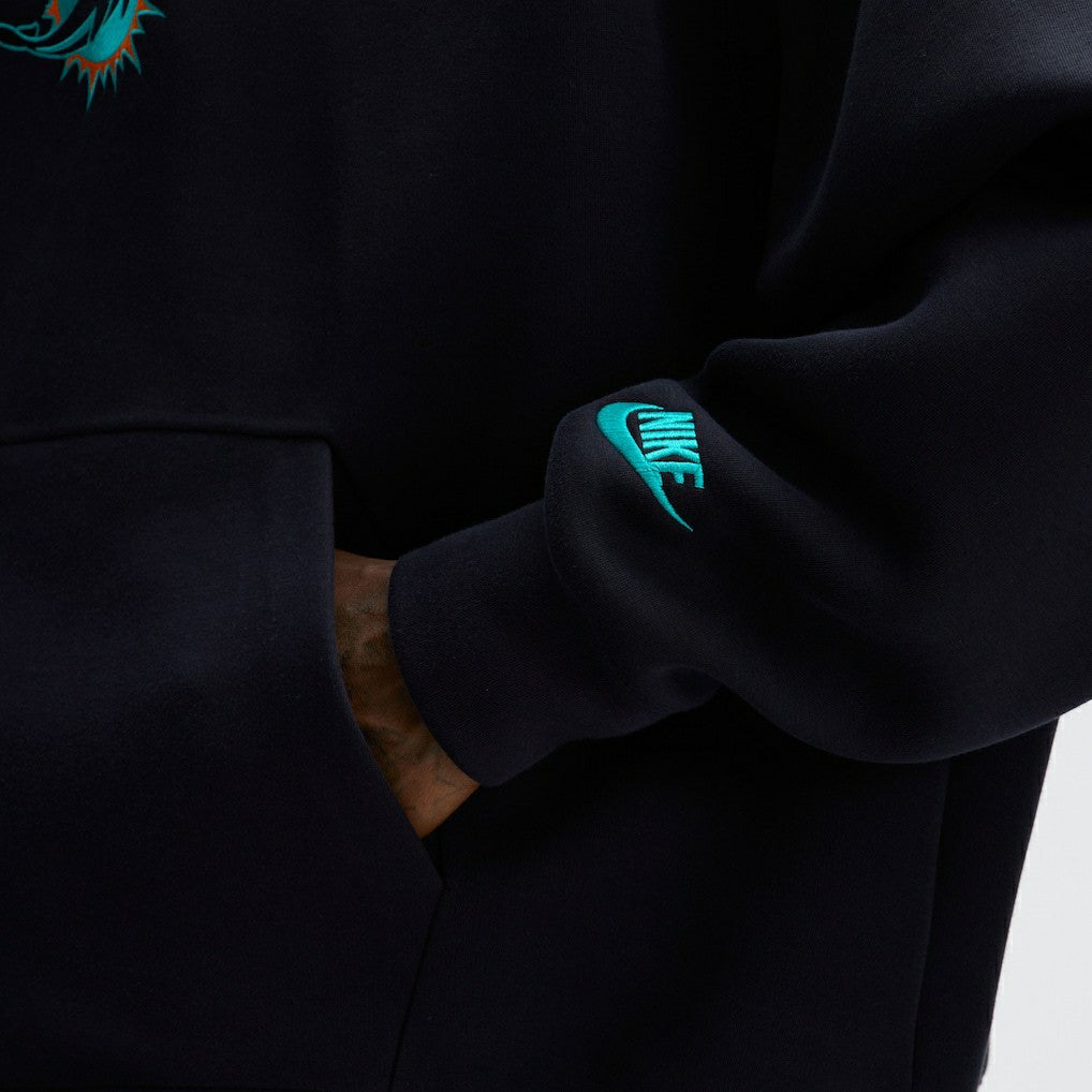 Miami Dolphins Nike 2025 Rivalries Collection Oversized Tech Fleece Hoodie