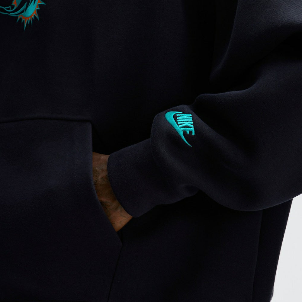 Miami Dolphins Nike 2025 Rivalries Collection Oversized Tech Fleece Hoodie
