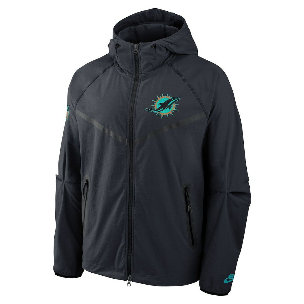 Miami Dolphins Nike 2025 Rivalries Collection Tech Raglan Full-Zip Jacket