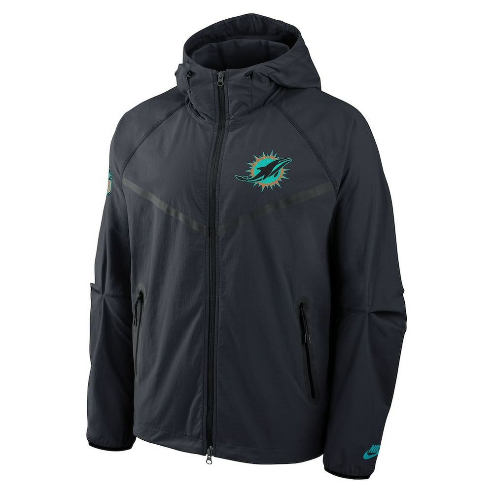 Miami Dolphins Nike 2025 Rivalries Collection Tech Raglan Full-Zip Jacket
