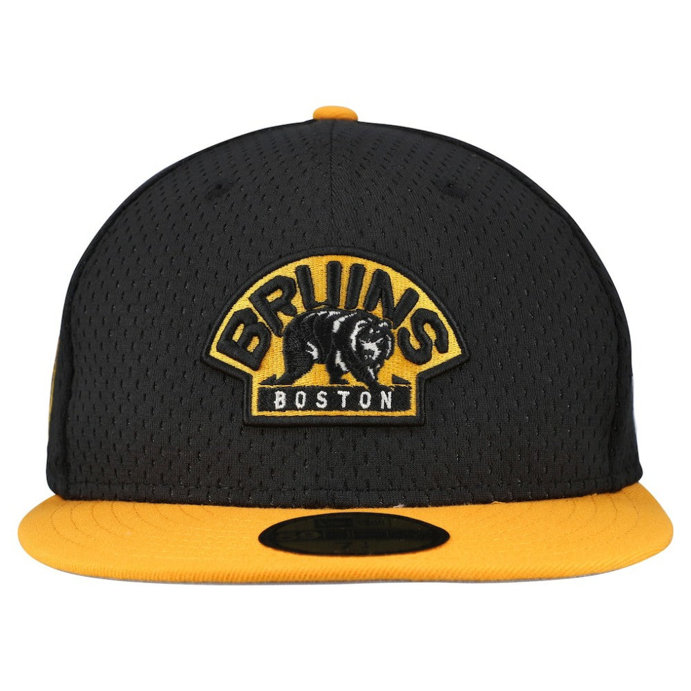 Boston Bruins New Era Mesh Crown Two-Tone 59FIFTY Fitted Hat For Sale