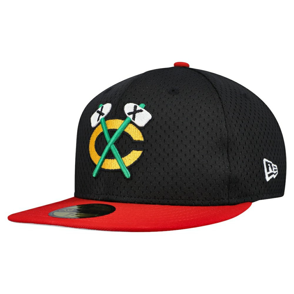 Chicago Blackhawks New Era Mesh Crown Two-Tone 59FIFTY Fitted Hat Outlet