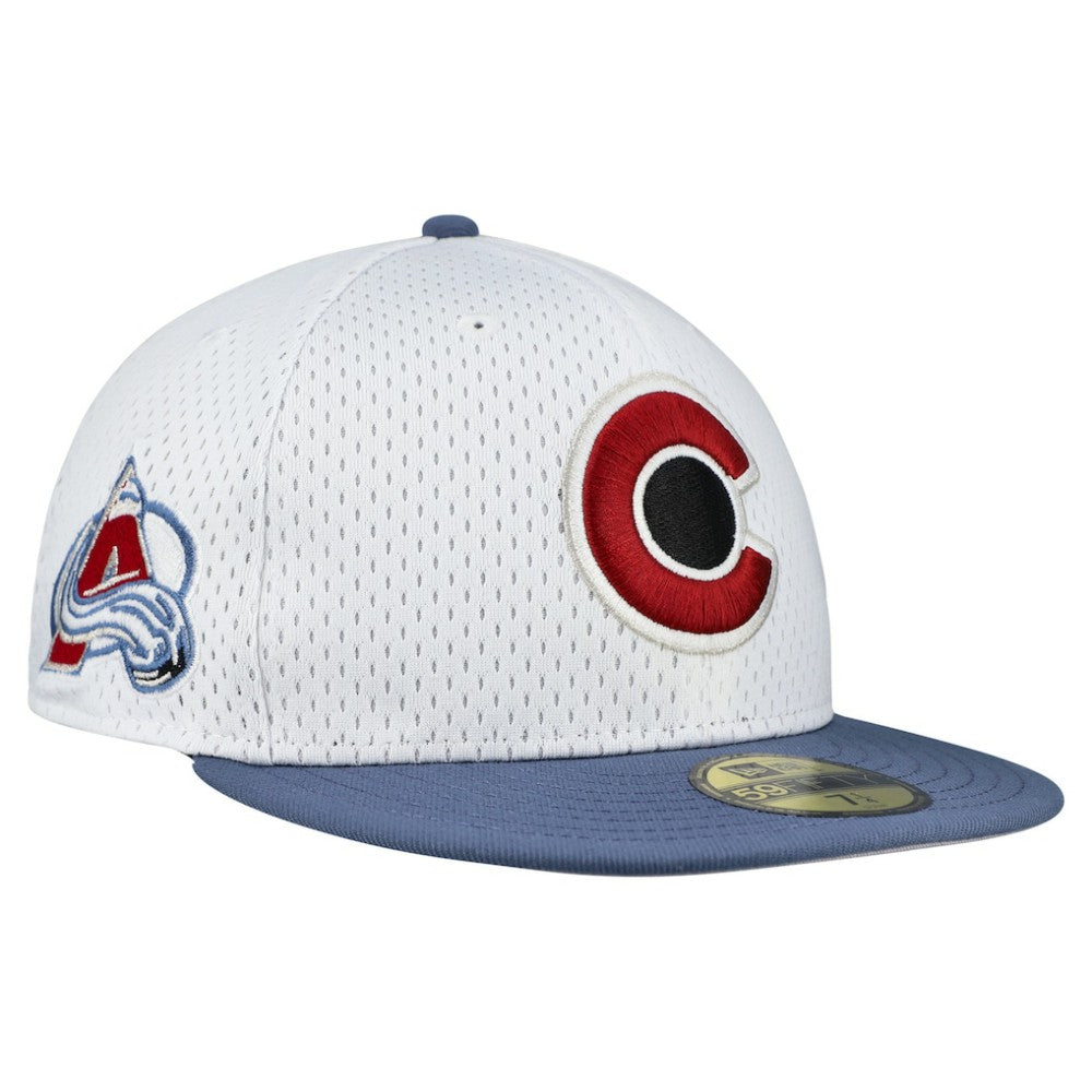 Colorado Avalanche New Era Mesh Crown Two-Tone 59FIFTY Fitted Hat On Sale