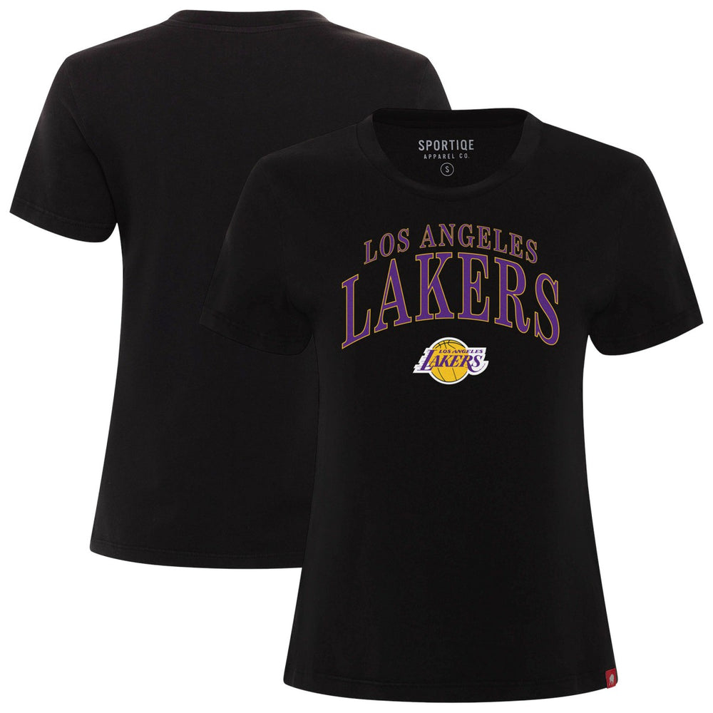 Los Angeles Lakers Sportiqe Women's Arcadia Boxy T-Shirt New