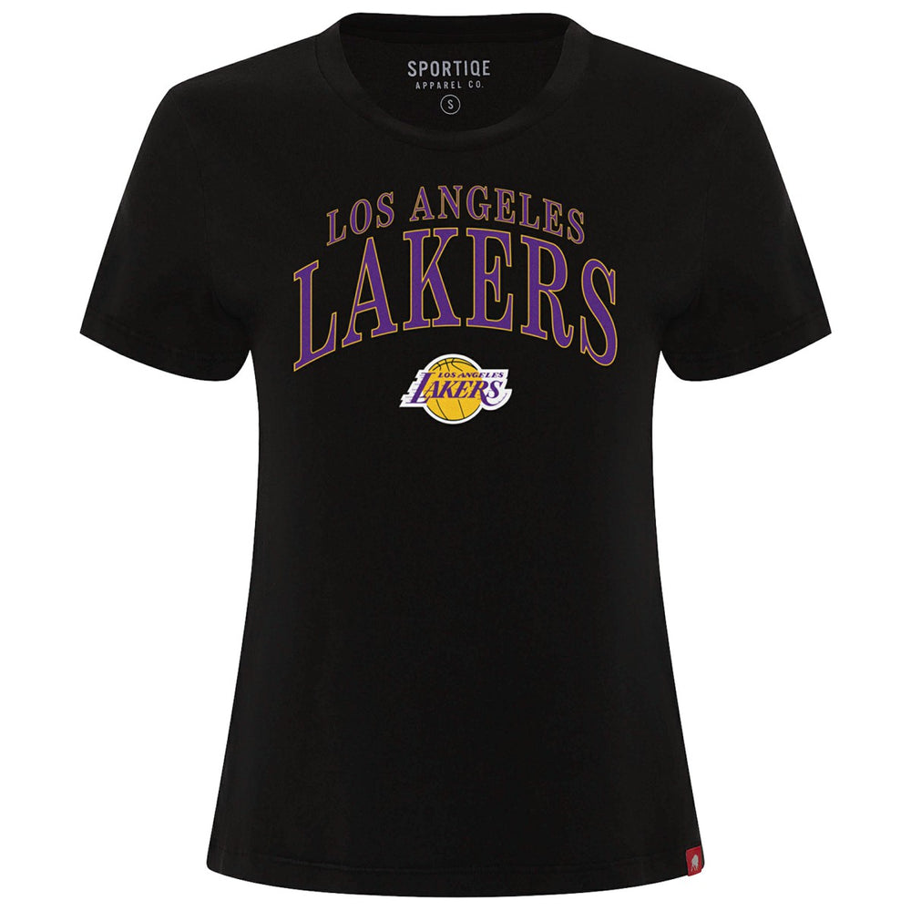 Los Angeles Lakers Sportiqe Women's Arcadia Boxy T-Shirt New