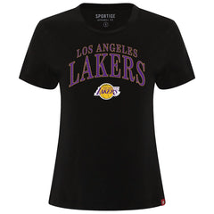 Los Angeles Lakers Sportiqe Women's Arcadia Boxy T-Shirt New