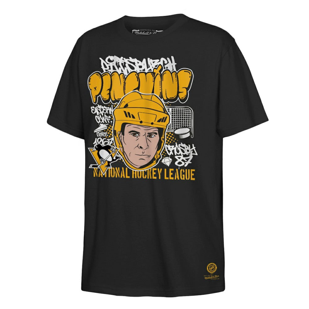 Sidney Crosby Pittsburgh Penguins Mitchell & Ness Youth Caricature T-Shirt For Sale